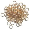 100 8mm Gold Plated Split Rings